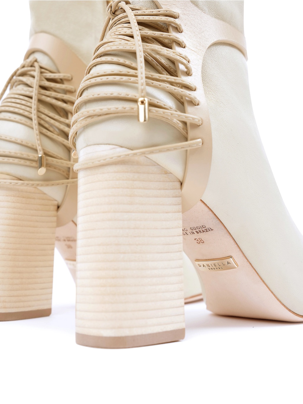 Daniella Shevel Nela Boots In Ivory Nwot — image 4 of 8